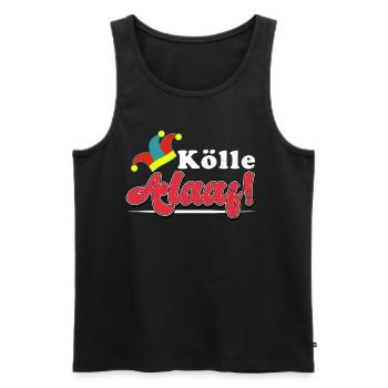 Cologne carnival - Men's Premium Organic Tank Top - black - Front - Michal (187cm)