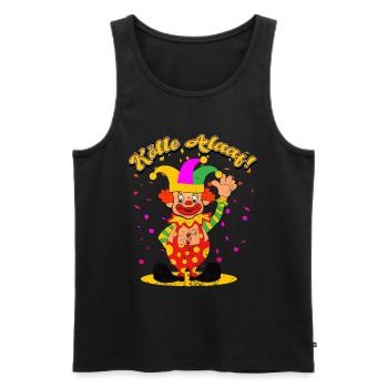 Köln Karneval - Männer Premium Bio Tank Top - Schwarz - Vorne - Michal (187cm)