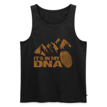 Rockclimbing - Men's Premium Organic Tank Top - black - Front - AI Model Male 178 light (178cm)