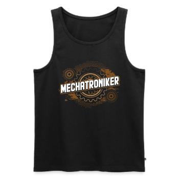 Mechatroniker - Männer Premium Bio Tank Top - Schwarz - Vorne - AI Model Male 178 light (178cm)