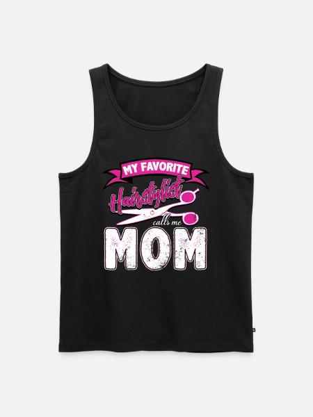 Barber mom - Men's Premium Organic Tank Top - black