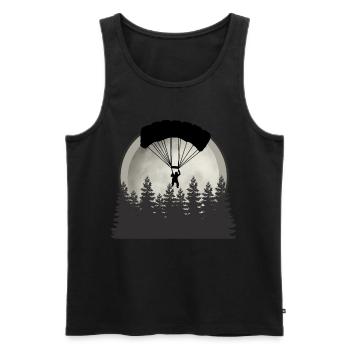 parapente - Débardeur bio Premium Homme - noir - Devant - Michal (187cm)