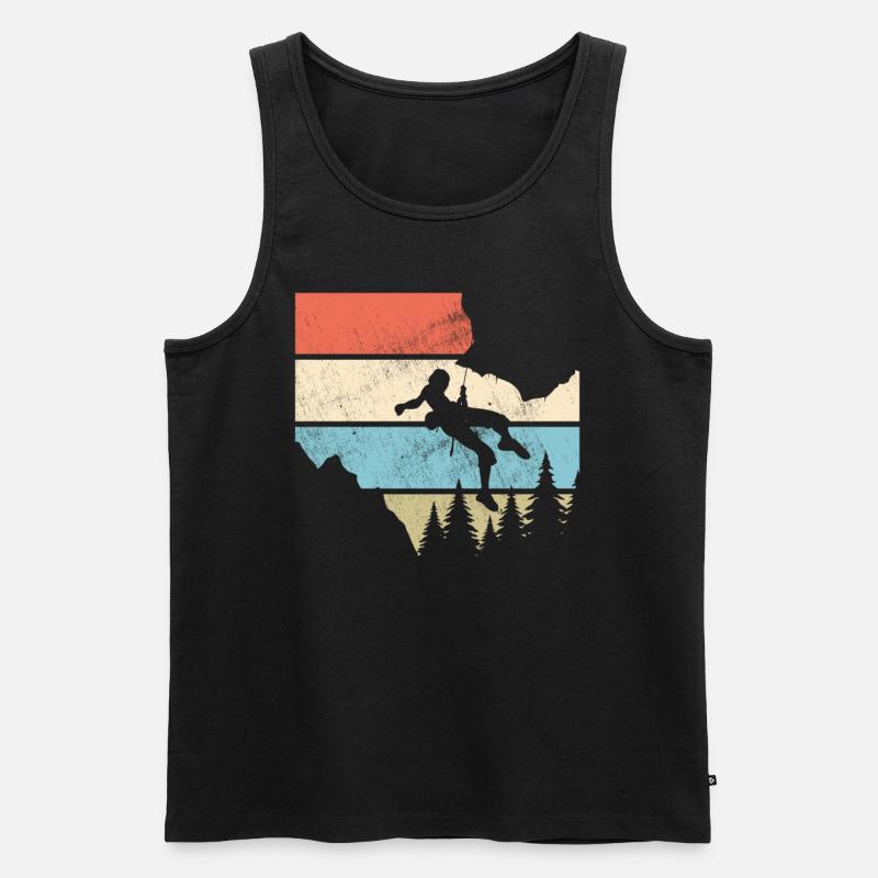 Klettern - Männer Premium Bio Tank Top - Schwarz