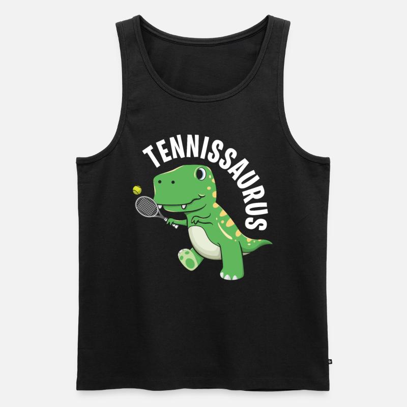 Tennis - Männer Premium Bio Tank Top - Schwarz