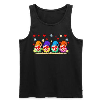 Valentinstag, Valentinstag Geschenk - Männer Premium Bio Tank Top - Schwarz - Vorne - AI Model Male 178 light (178cm)