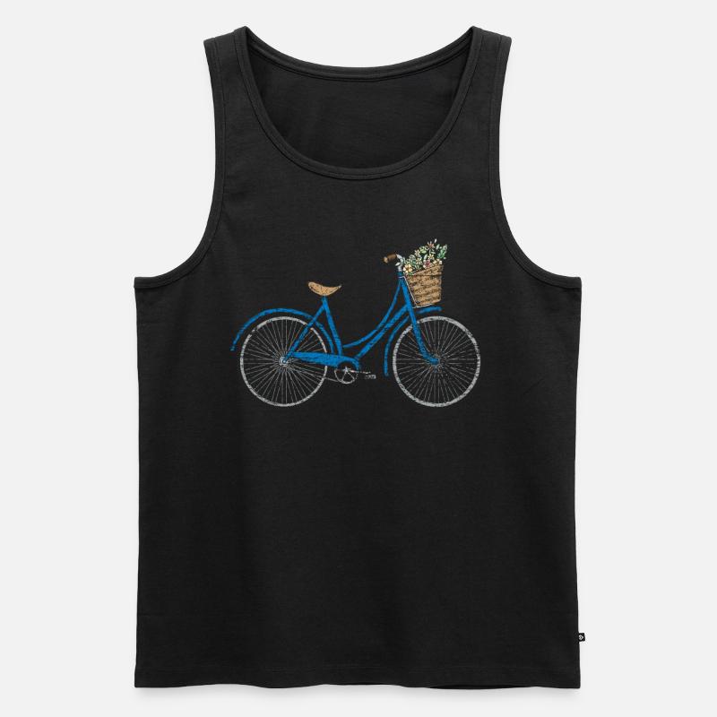 Fahrrad - Männer Premium Bio Tank Top - Schwarz