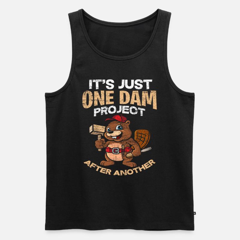 Biber - Männer Premium Bio Tank Top - Schwarz