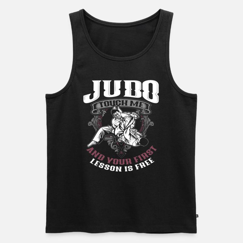 Judo Training - Männer Premium Bio Tank Top - Schwarz