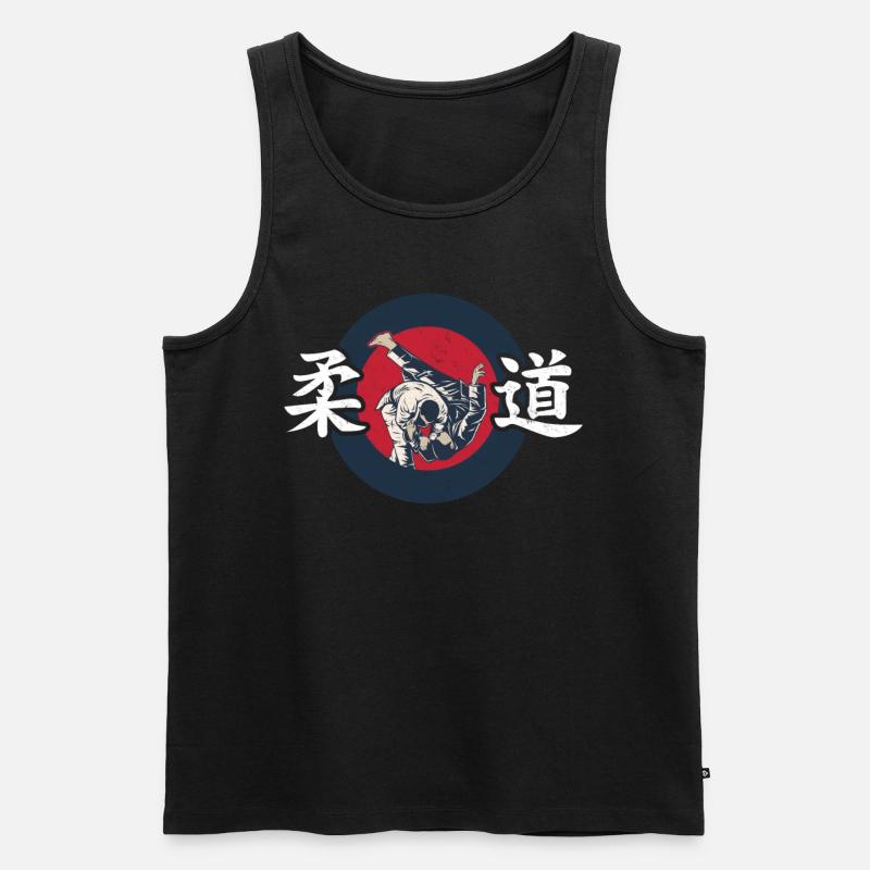 Judo Kampfsport - Männer Premium Bio Tank Top - Schwarz