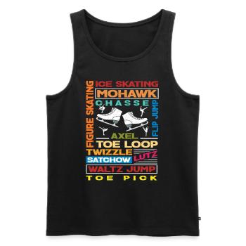 Figure skating sport - Men's Premium Organic Tank Top - black - Front - Michal (187cm)