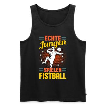Faustballspieler Faustballer Faustball - Männer Premium Bio Tank Top - Schwarz - Vorne - AI Model Male 178 light (178cm)