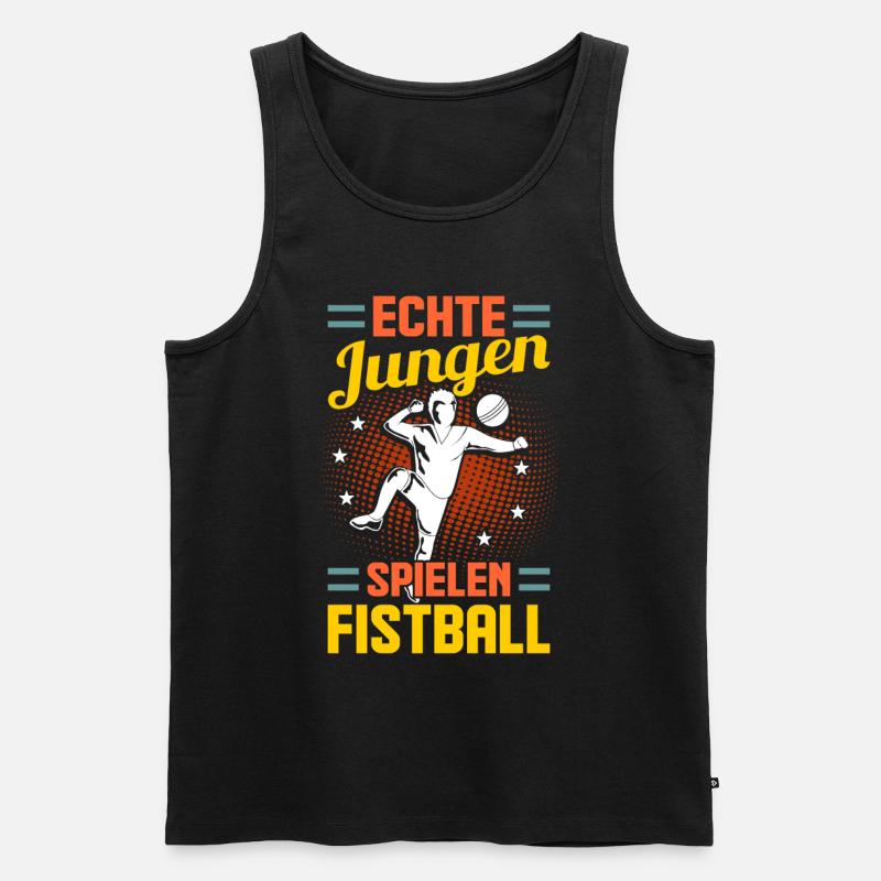 Faustballspieler Faustballer Faustball - Männer Premium Bio Tank Top - Schwarz