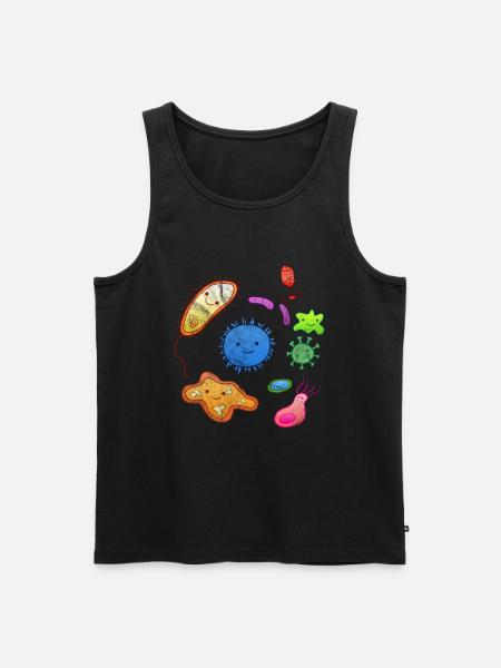Microorganisme microbiologie microbiologiste bio - Débardeur bio Premium Homme - noir