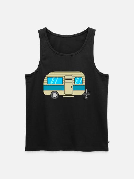caravan - Men's Premium Organic Tank Top - black