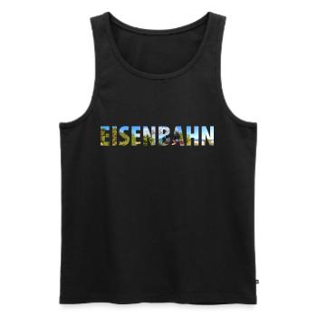 Zug Eisenbahn Eisenbahner Züge Triebfahrzeugführer - Männer Premium Bio Tank Top - Schwarz - Vorne - Michal (187cm)