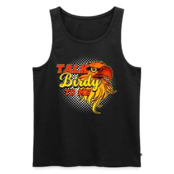 Vögel beobachten, Geschenk Vögel beobachten - Männer Premium Bio Tank Top - Schwarz - Vorne - AI Model Male 178 light (178cm)