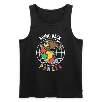 Bring Back Pangea Geologie Geografie Geschenk - Männer Premium Bio Tank Top - Schwarz - Vorne - Michal (187cm)