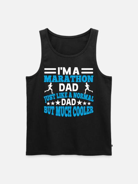 I'm a marathon dad - Men's Premium Organic Tank Top - black