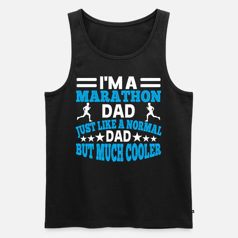 I'm a Marathon Dad - Männer Premium Bio Tank Top - Schwarz