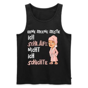Altenpfleger - Pflege - Männer Premium Bio Tank Top - Schwarz - Vorne - Michal (187cm)