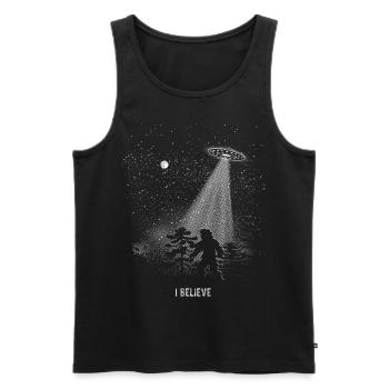 I Believe in Bigfoot - Men's Premium Organic Tank Top - black - Front - AI Model Male 178 light (178cm)