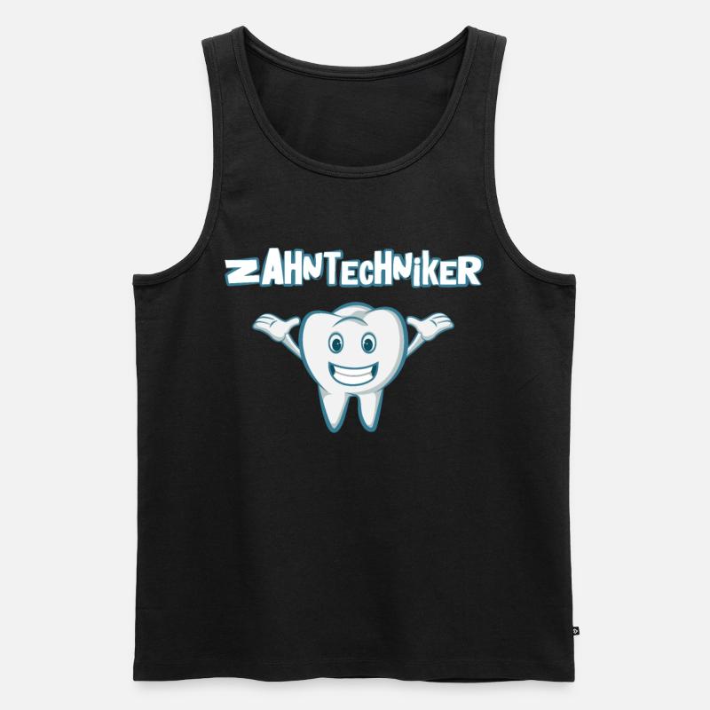 Zahntechnik Zahntechniker - Männer Premium Bio Tank Top - Schwarz