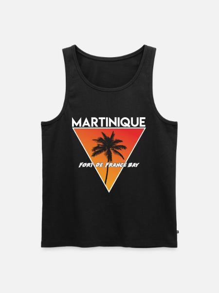 Martinique with capital - Men's Premium Organic Tank Top - black