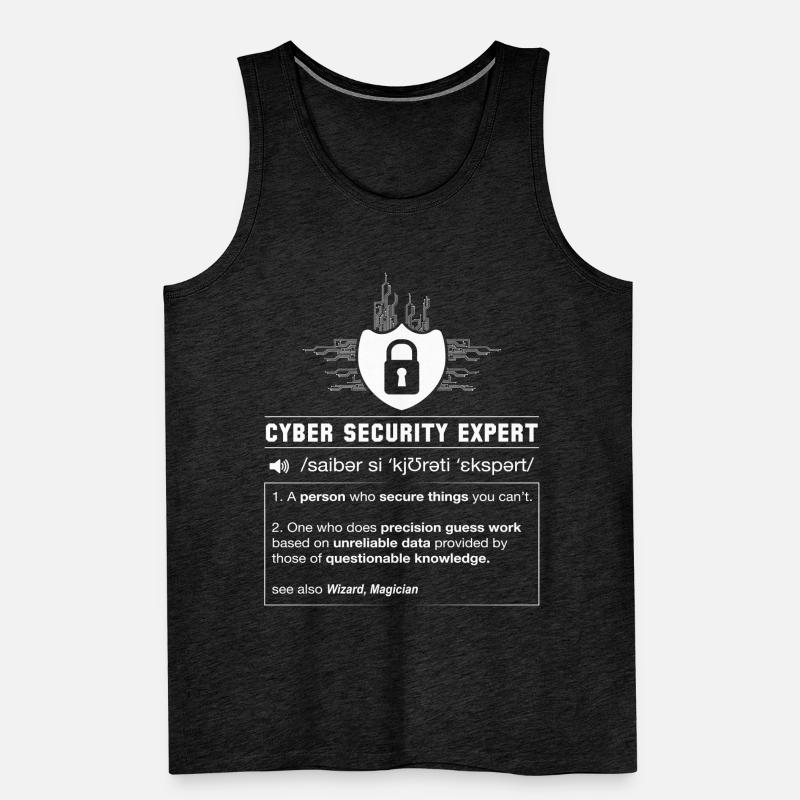 Cyber Security Definition Programmierer IT Nerd Männer Premium Bio Tank Top