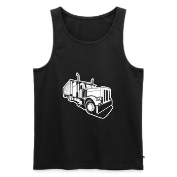 Cool Trucker Trucker Truck Drivers cadeau - Débardeur bio Premium Homme - noir - Devant - Michal (187cm)
