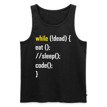 Programmierer Programmieren Geschenk - Männer Premium Bio Tank Top - Schwarz - Vorne - Michal (187cm)