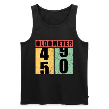 50th birthday gift fifty years - Men's Premium Organic Tank Top - black - Front - Michal (187cm)