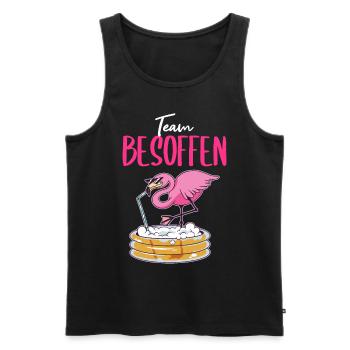 Damen Saufen Sprüche Lustig Alkohol Partyoutfit - Männer Premium Bio Tank Top - Schwarz - Vorne - Michal (187cm)