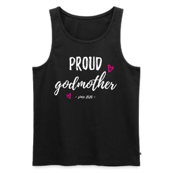 Patentante - Männer Premium Bio Tank Top - Schwarz - Vorne - AI Model Male 178 light (178cm)