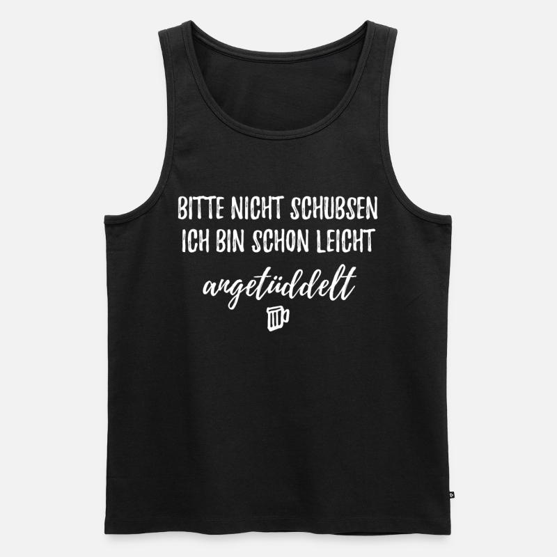 Party - Männer Premium Bio Tank Top - Schwarz