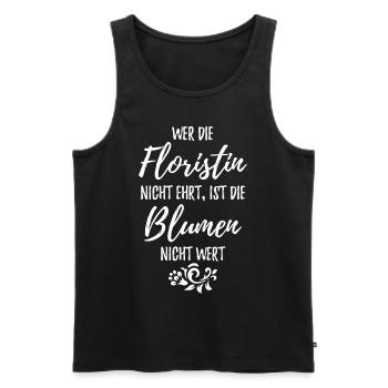 Florist Floristin - Männer Premium Bio Tank Top - Schwarz - Vorne - Michal (187cm)