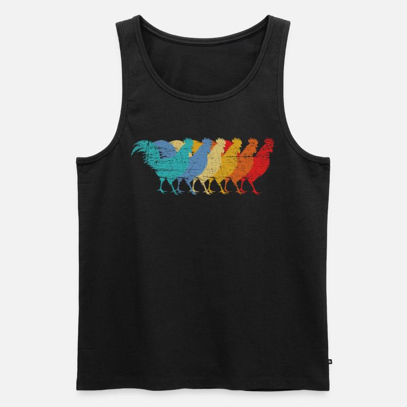 Huhn Hühner - Männer Premium Bio Tank Top - Schwarz
