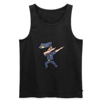 Dabbing cop Dab police - Men's Premium Organic Tank Top - black - Front - Michal (187cm)