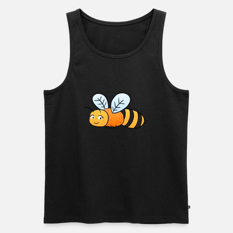 Bienchen Biene - Männer Premium Bio Tank Top - Schwarz