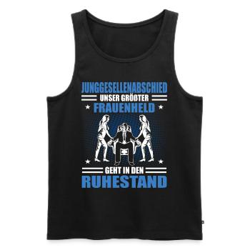 Junggesellenabschied Männer Lustiges JGA Outfit - Männer Premium Bio Tank Top - Schwarz - Vorne - Michal (187cm)