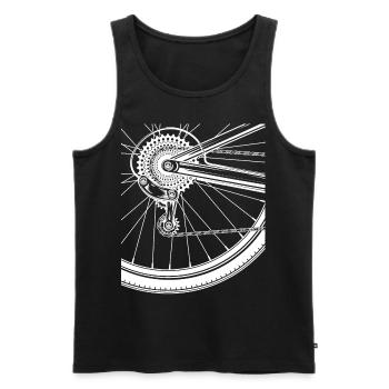 Mountain bike MTB - Men's Premium Organic Tank Top - black - Front - Michal (187cm)