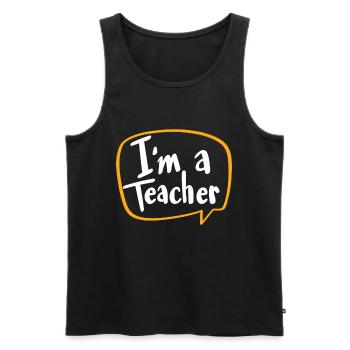 Cool Teachers Gonna Teach Teachers Gift - Débardeur bio Premium Homme - noir - Devant - Michal (187cm)