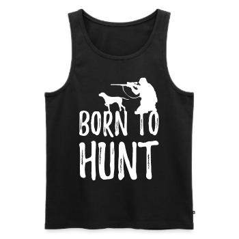 Hunter hunting hunting - Men's Premium Organic Tank Top - black - Front - Michal (187cm)