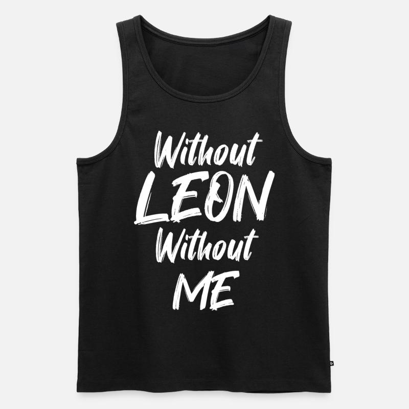 Leon - Männer Premium Bio Tank Top - Schwarz