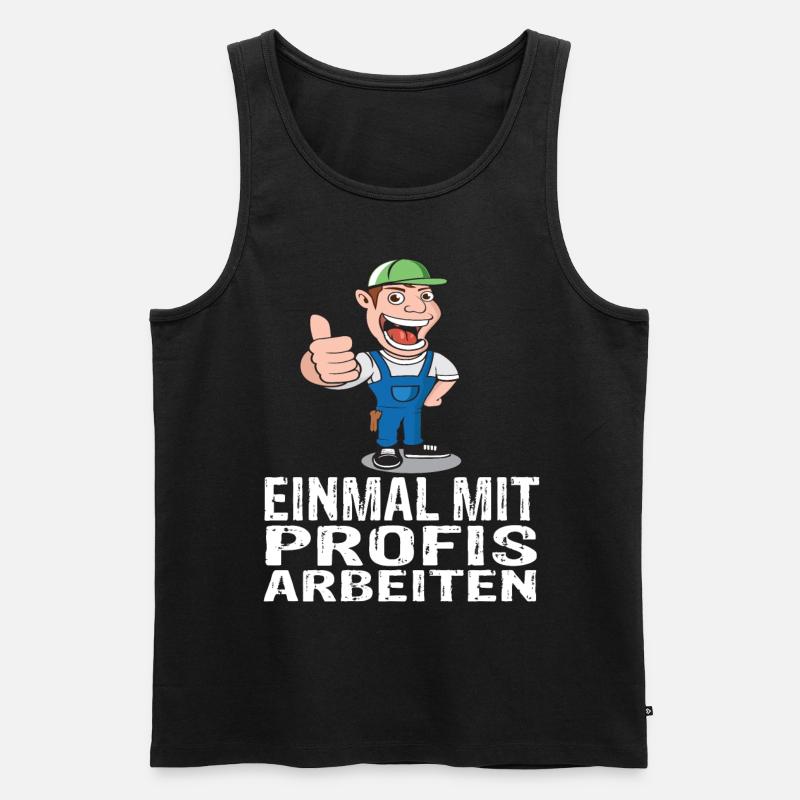 Handwerker - Männer Premium Bio Tank Top - Schwarz