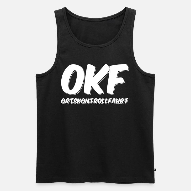 OKF Ortskontrollfahrt - Männer Premium Bio Tank Top - Schwarz