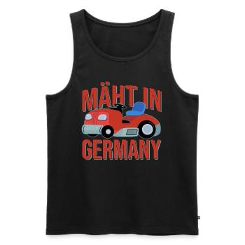 Mäht in Germany - Männer Premium Bio Tank Top - Schwarz - Vorne - Michal (187cm)