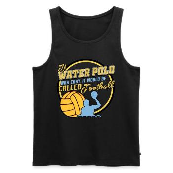 Water polo - Men's Premium Organic Tank Top - black - Front - Michal (187cm)