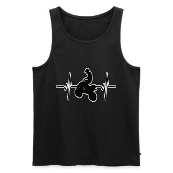 Quad Felgen - Männer Premium Bio Tank Top - Schwarz - Vorne - AI Model Male 178 light (178cm)