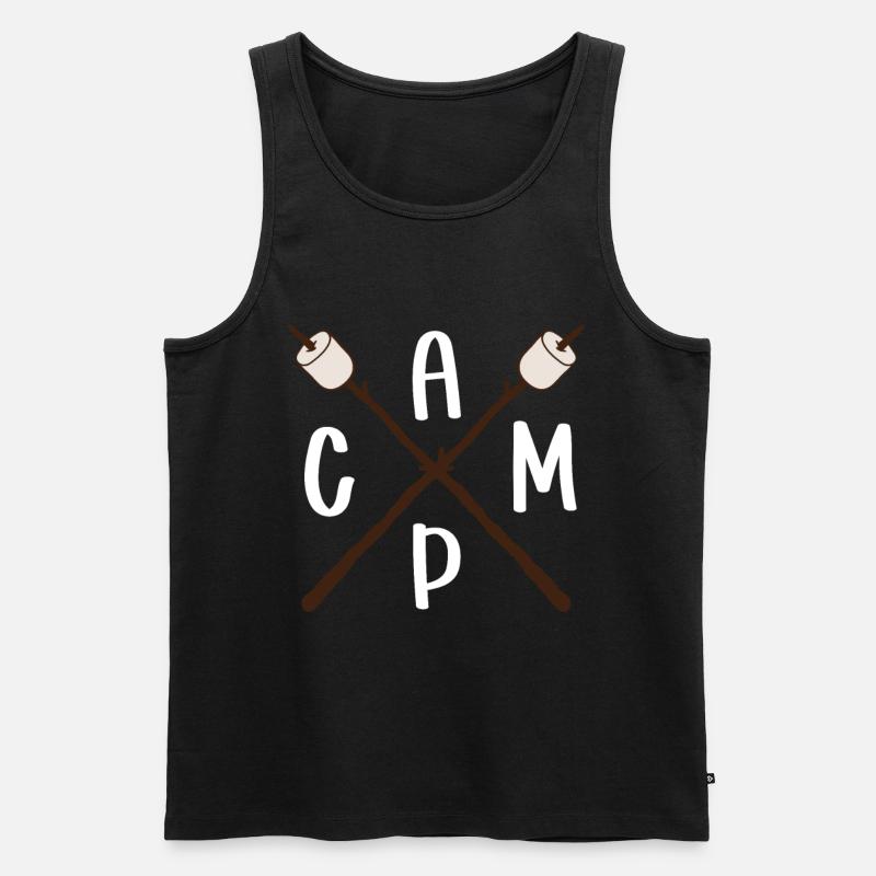 Camping Nahrung - Männer Premium Bio Tank Top - Schwarz