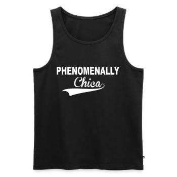 Latina Chica Geschenk - Männer Premium Bio Tank Top - Schwarz - Vorne - AI Model Male 178 light (178cm)